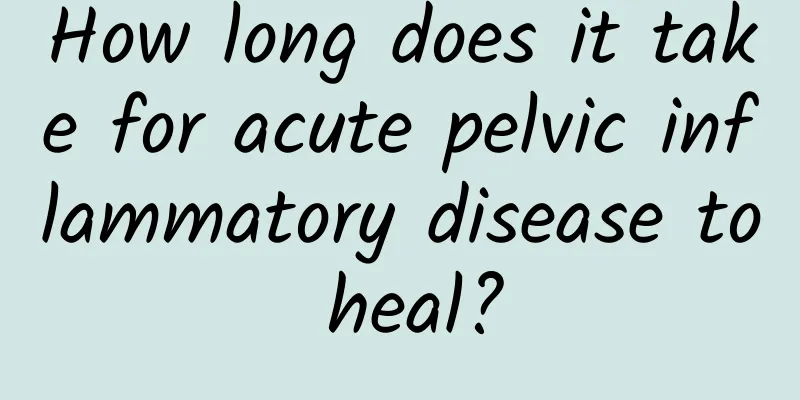 How long does it take for acute pelvic inflammatory disease to heal?