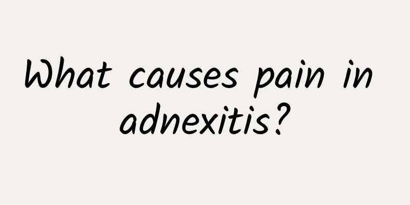 What causes pain in adnexitis?