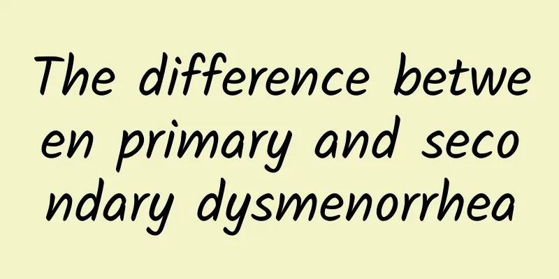 The difference between primary and secondary dysmenorrhea