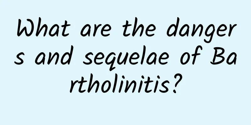 What are the dangers and sequelae of Bartholinitis?