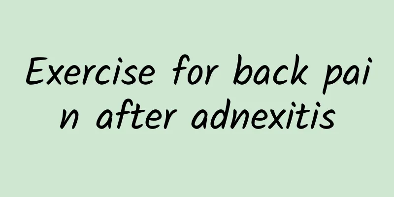 Exercise for back pain after adnexitis