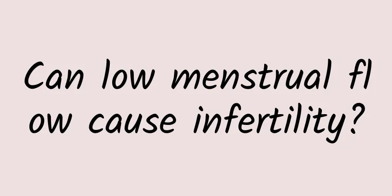 Can low menstrual flow cause infertility?