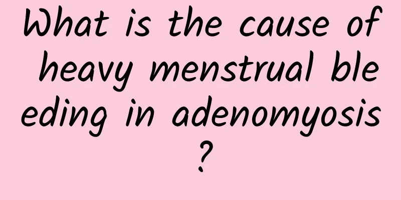 What is the cause of heavy menstrual bleeding in adenomyosis?