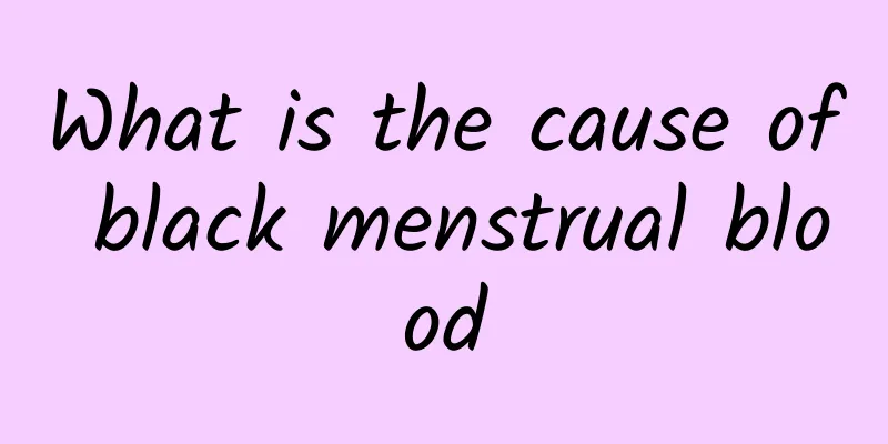 What is the cause of black menstrual blood