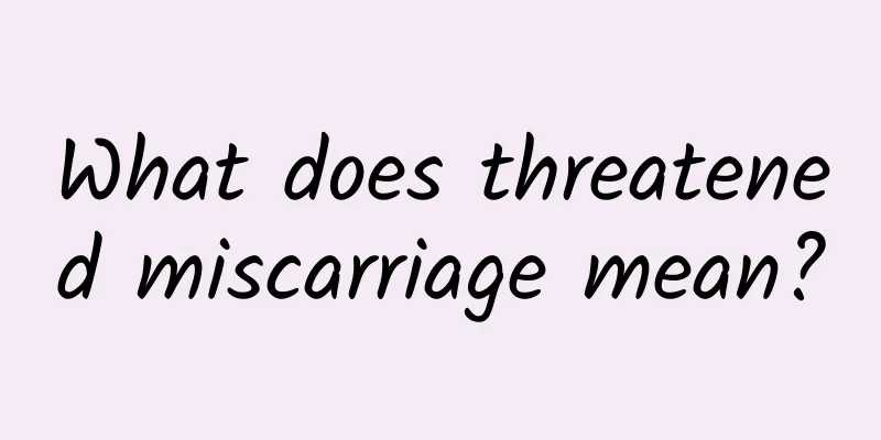 What does threatened miscarriage mean?