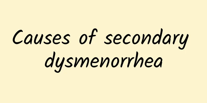 Causes of secondary dysmenorrhea