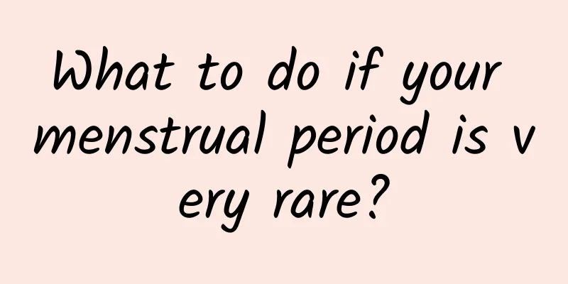 What to do if your menstrual period is very rare?