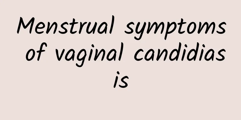 Menstrual symptoms of vaginal candidiasis