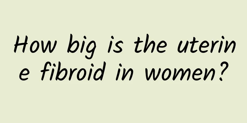 How big is the uterine fibroid in women?