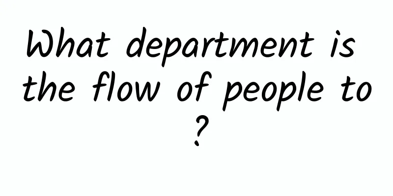 What department is the flow of people to?