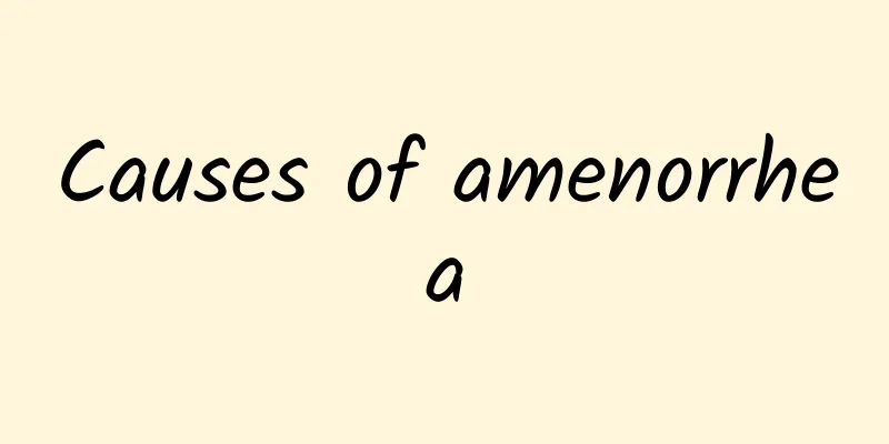 Causes of amenorrhea