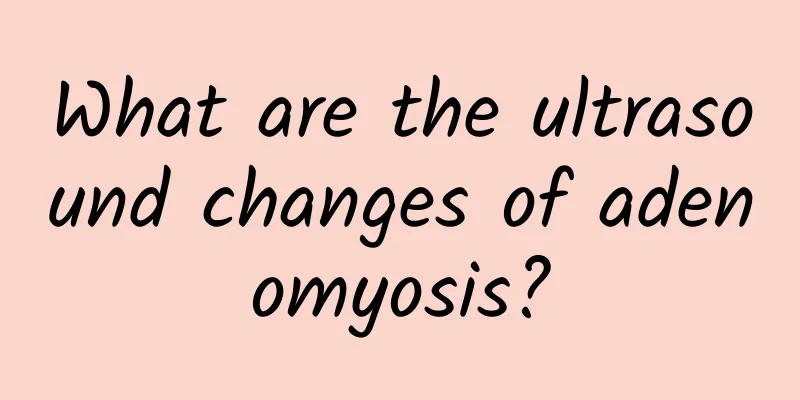 What are the ultrasound changes of adenomyosis?
