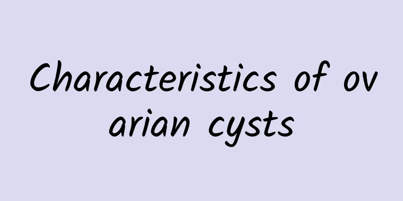 Characteristics of ovarian cysts