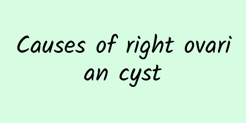 Causes of right ovarian cyst