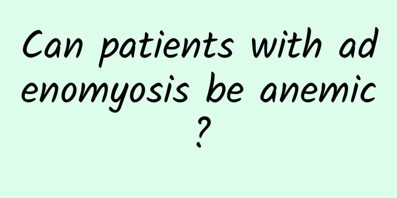 Can patients with adenomyosis be anemic?