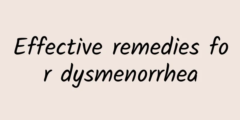 Effective remedies for dysmenorrhea