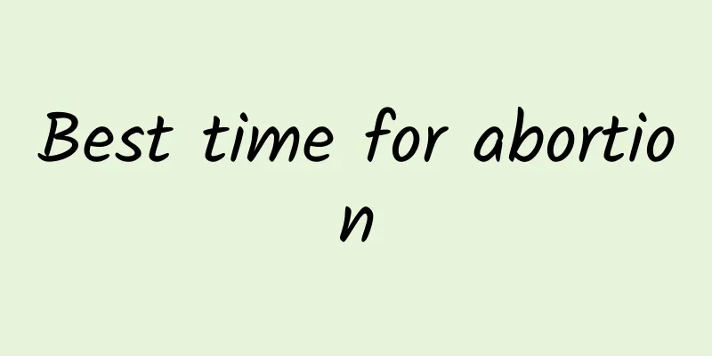 Best time for abortion