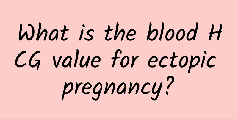 What is the blood HCG value for ectopic pregnancy?