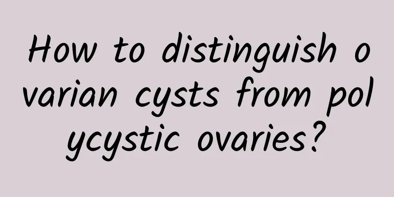 How to distinguish ovarian cysts from polycystic ovaries?