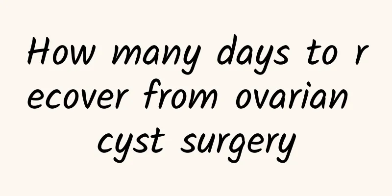 How many days to recover from ovarian cyst surgery