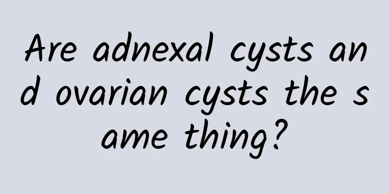 Are adnexal cysts and ovarian cysts the same thing?