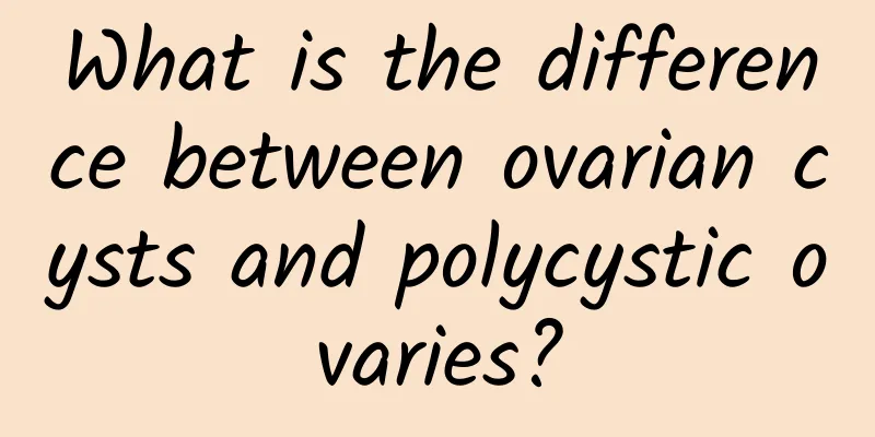 What is the difference between ovarian cysts and polycystic ovaries?