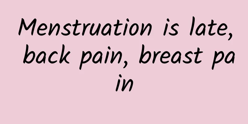 Menstruation is late, back pain, breast pain