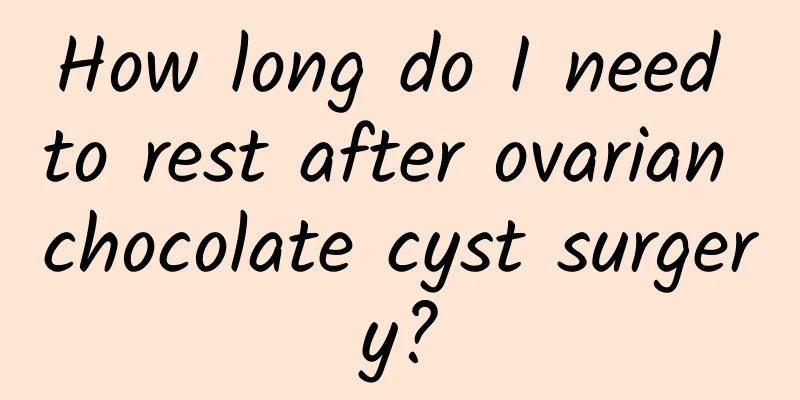 How long do I need to rest after ovarian chocolate cyst surgery?