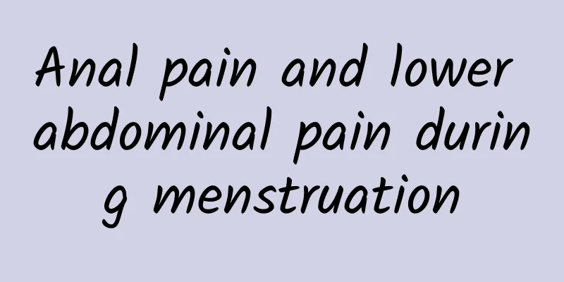 Anal pain and lower abdominal pain during menstruation