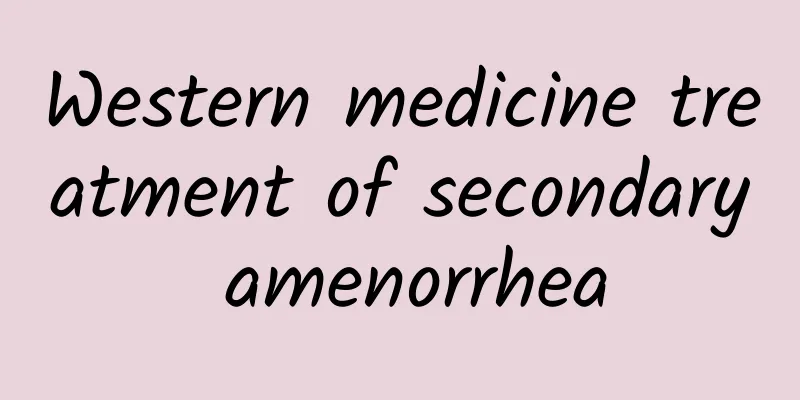 Western medicine treatment of secondary amenorrhea