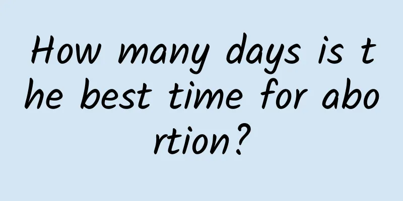 How many days is the best time for abortion?