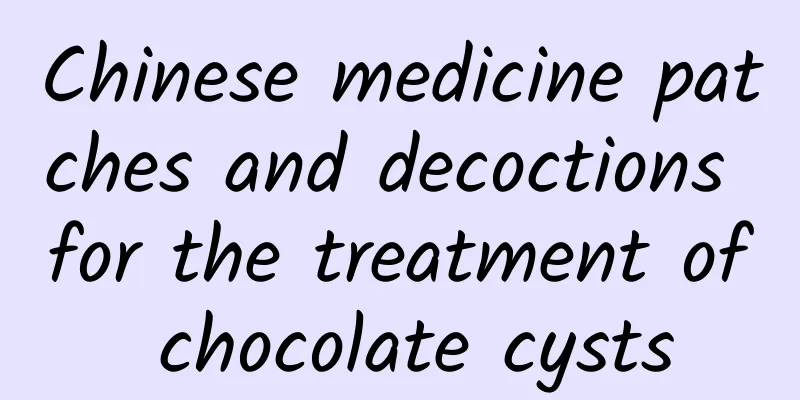 Chinese medicine patches and decoctions for the treatment of chocolate cysts