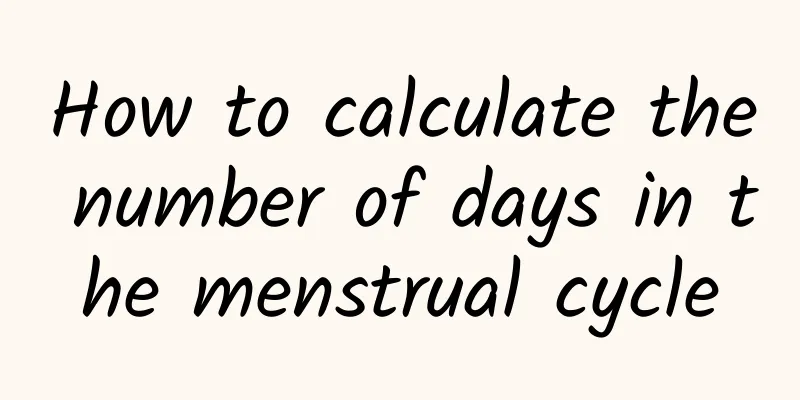 How to calculate the number of days in the menstrual cycle
