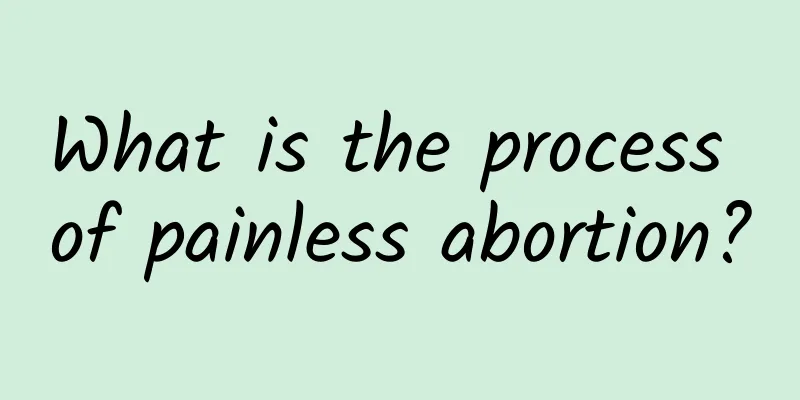 What is the process of painless abortion?