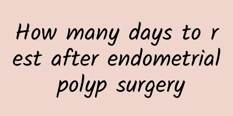 How many days to rest after endometrial polyp surgery