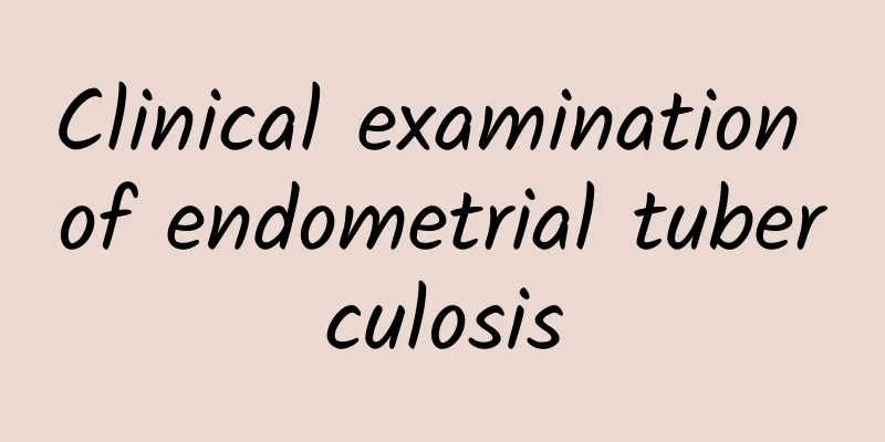 Clinical examination of endometrial tuberculosis