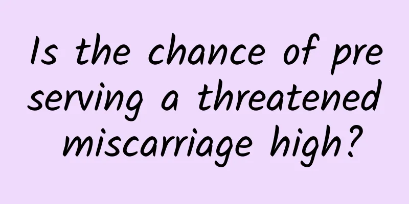 Is the chance of preserving a threatened miscarriage high?