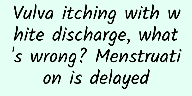 Vulva itching with white discharge, what's wrong? Menstruation is delayed