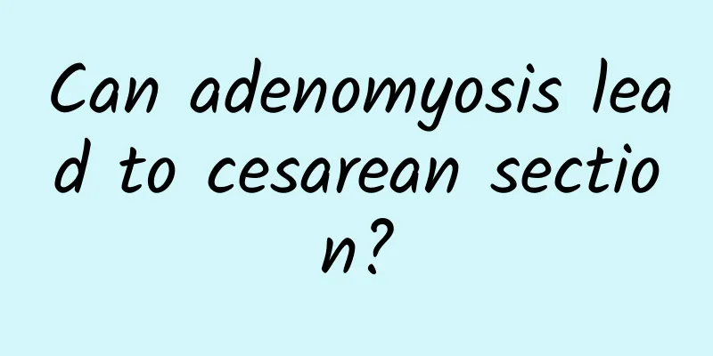 Can adenomyosis lead to cesarean section?