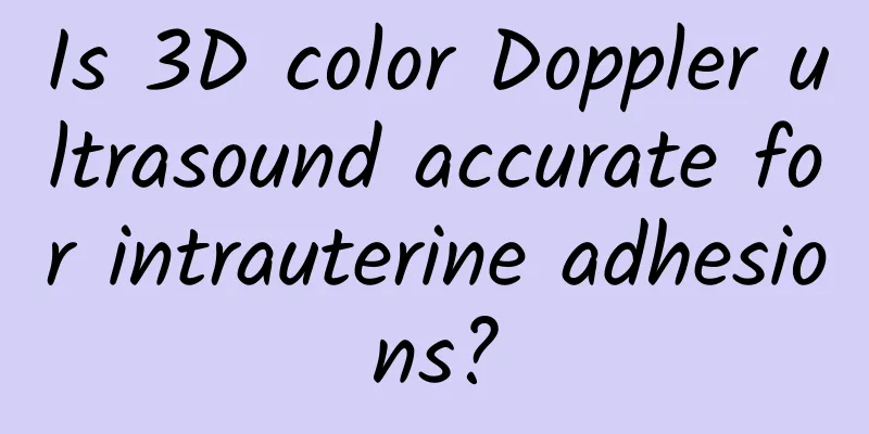 Is 3D color Doppler ultrasound accurate for intrauterine adhesions?