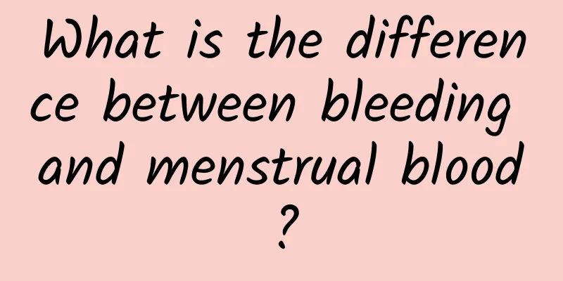 What is the difference between bleeding and menstrual blood?