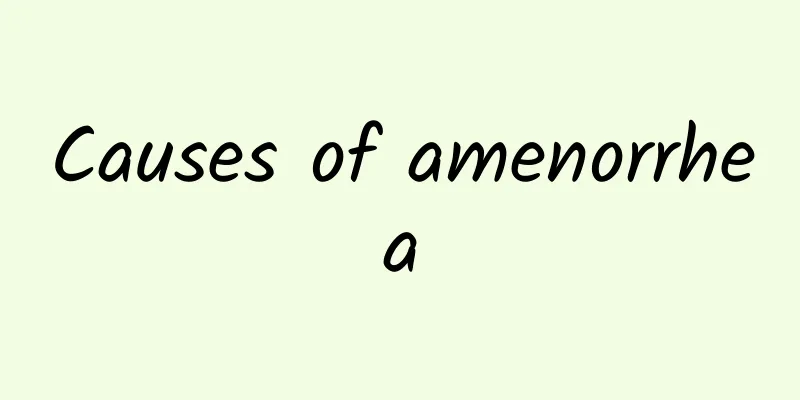 Causes of amenorrhea