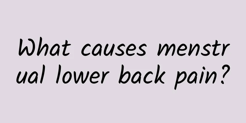 What causes menstrual lower back pain?