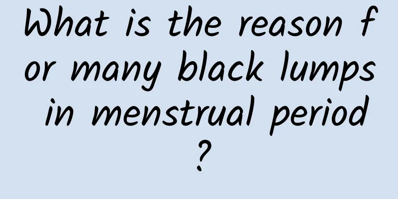 What is the reason for many black lumps in menstrual period?