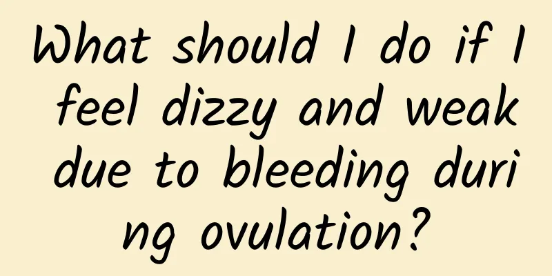 What should I do if I feel dizzy and weak due to bleeding during ovulation?