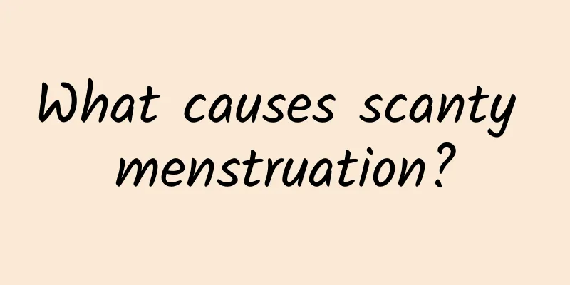 What causes scanty menstruation?