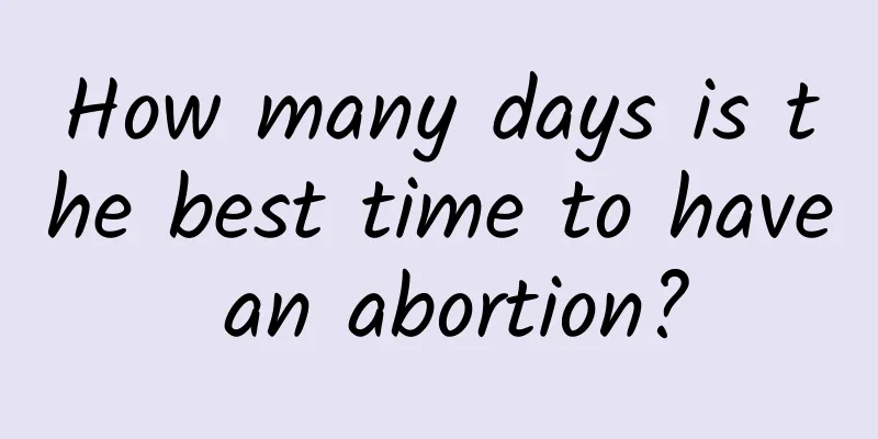 How many days is the best time to have an abortion?