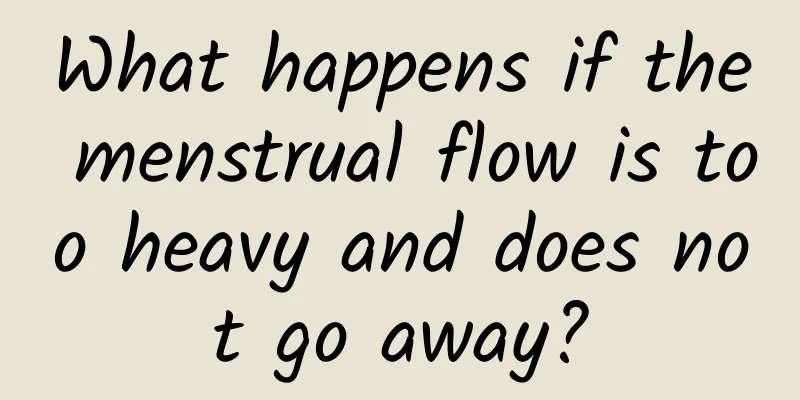 What happens if the menstrual flow is too heavy and does not go away?