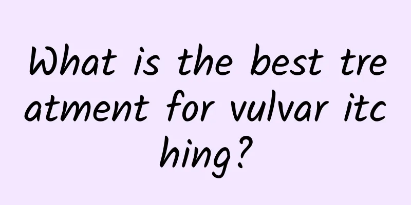 What is the best treatment for vulvar itching?