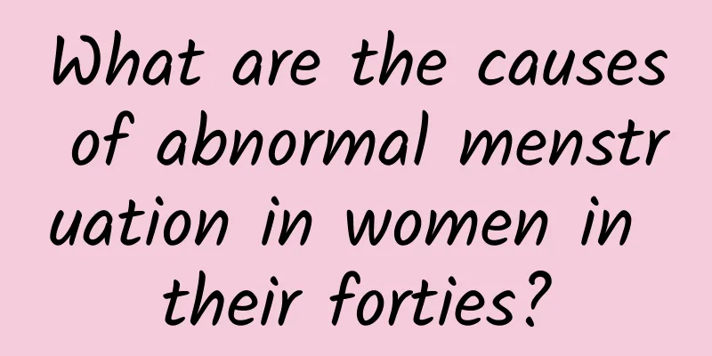 What are the causes of abnormal menstruation in women in their forties?